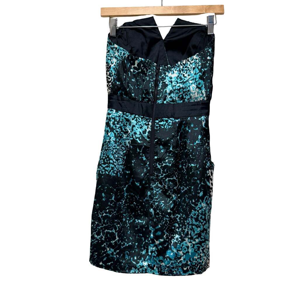 Guess Strapless Animal Print Mini Dress Size 0 - Picture 5 of 7